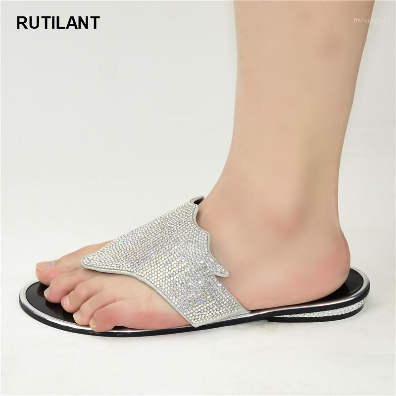

Fashion Summer Women's Low Heels Slippers Shoes Women 2020 Italian In Women High Quality African Wedding Shoes1, Silver