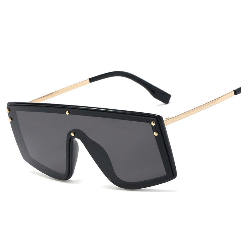 

Sunglasses Veshion Overszied One Lens Square Goggle Men Women Fashion Shades UV400 Vintage Glasses