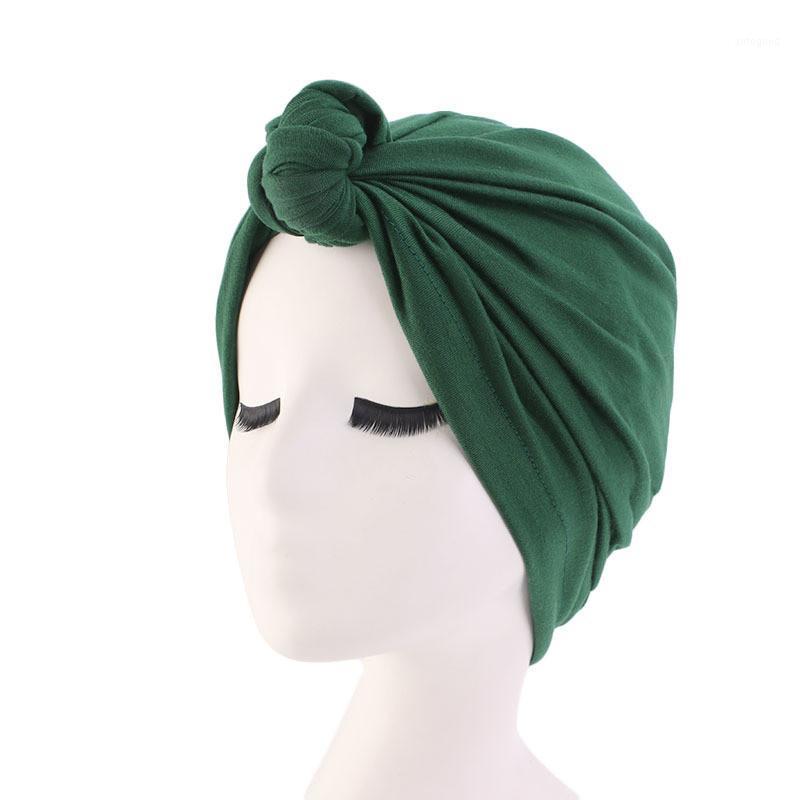 

Beanie/Skull Caps Cotton Tie Stretch Turban Ruffle Hair Hats Beanie Bandanas Scarf Head Wrap Headwear For Women 551, Black