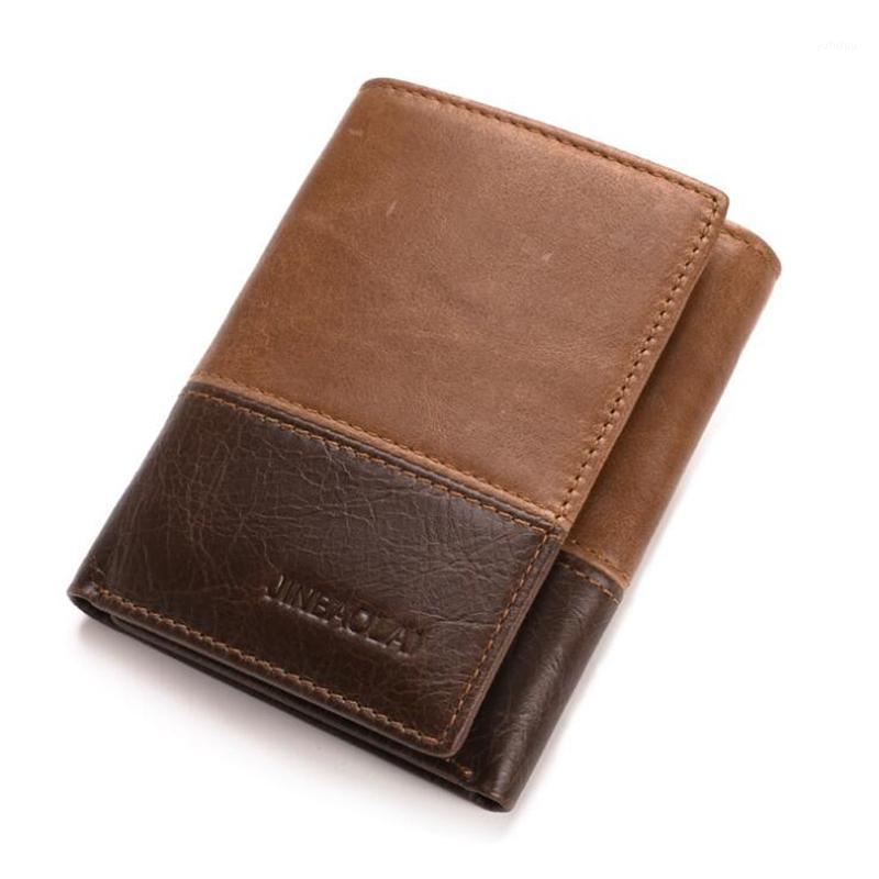 

Vintage Men Wallet PU Leather Short Wallets Male Multifunctional Cowhide Male Purse Coin Pocket Photo Card Holder1, Black
