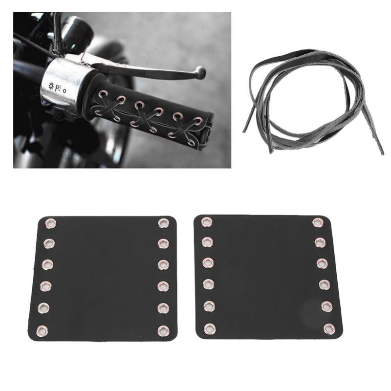 

2PCS Motorcycle Leather Handlebar Hand Grip Covers Motorcycle Modification Accessories