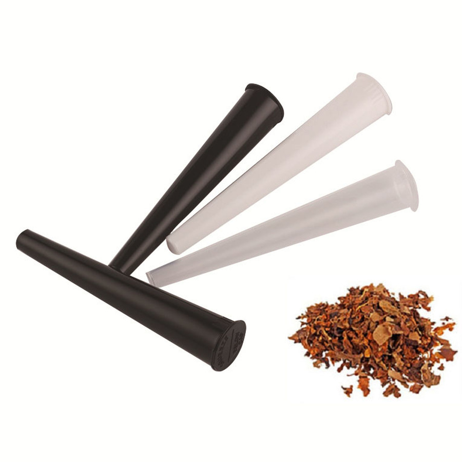 

10 Pcs/lot 109mm Cigar Tube Weeding Accessories High Quality Cone Filler Cones Rolled Portable Smoking Cigarette Plastic Joint Holder Doob Tubes Pill Tobacco Box
