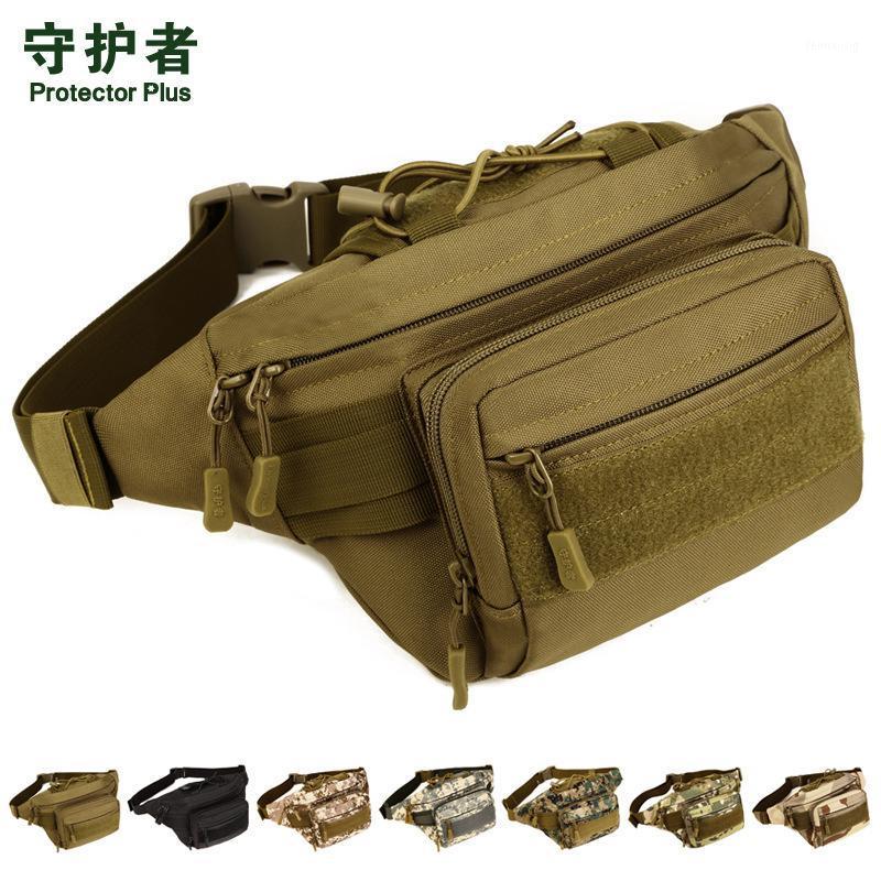 

pockets Casual travel mountaineering pockets chest pack waist bag men A31651, Black