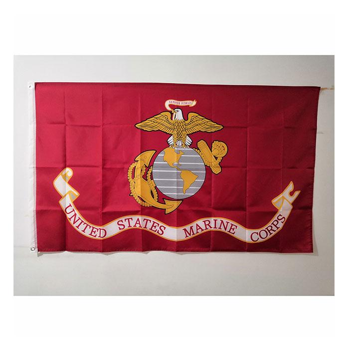 

U.S. MARINE CORPS Flag 3x5 feet Double Stitched Flag High Quality Factory Directly Supply Polyester with Brass Grommets