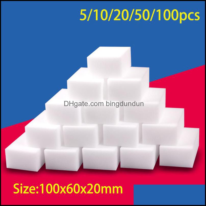 

Sponges Scouring Pads Household Cleaning Tools Housekee Organization Home Garden 100*60*20Mm Melamine Sponge Magic Eraser Melamines Cleane
