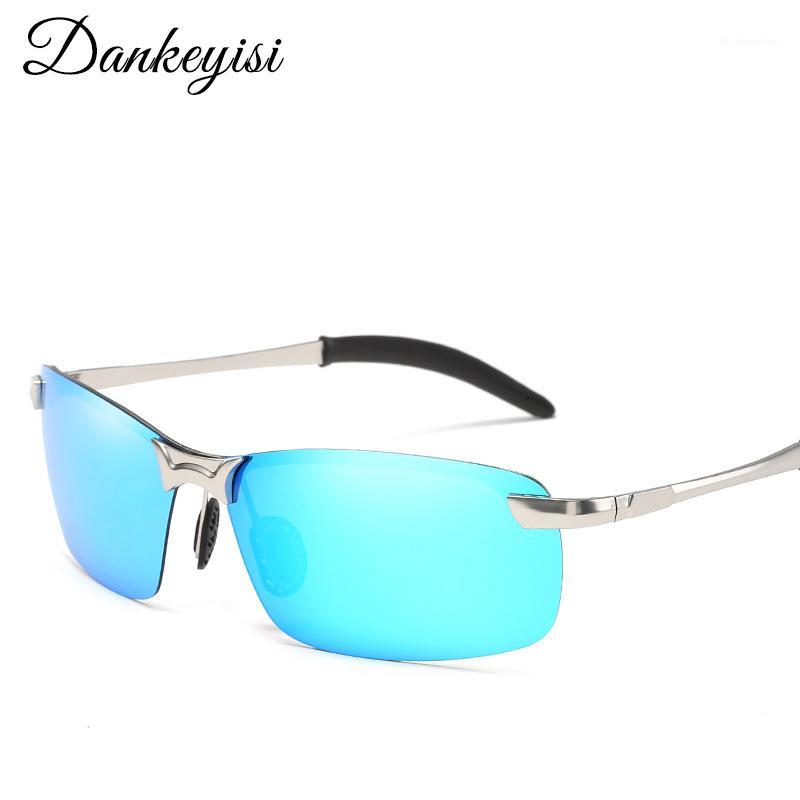 

DANKEYISI Rimless Polarized Sunglasses Men Driving Vintage Sunglasses Vintage Retro UV400 Oculos Shades1