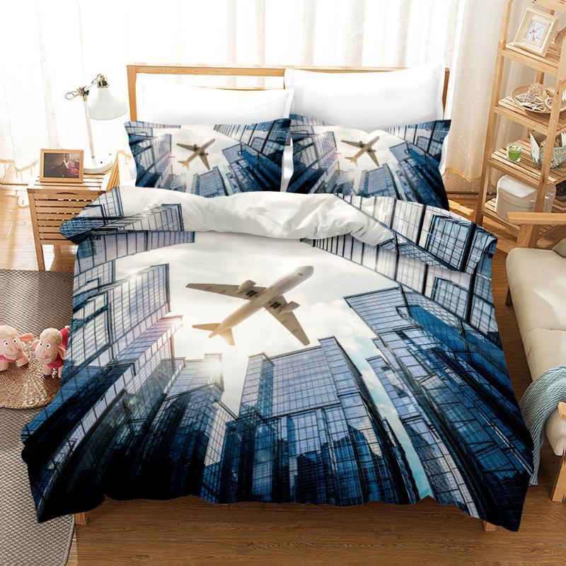 

Airplane 3d Bedding Set Duvet Covers Pillowcases Children Room Decor Comforter Bedding Sets Bed Linen 021