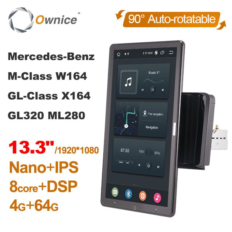 

13.3" 1920*1080 Ownice Android 10.0 for - Car Radio Auto Multimedia Video Audio GPS Player head Unit Auto Rotatable car dvd