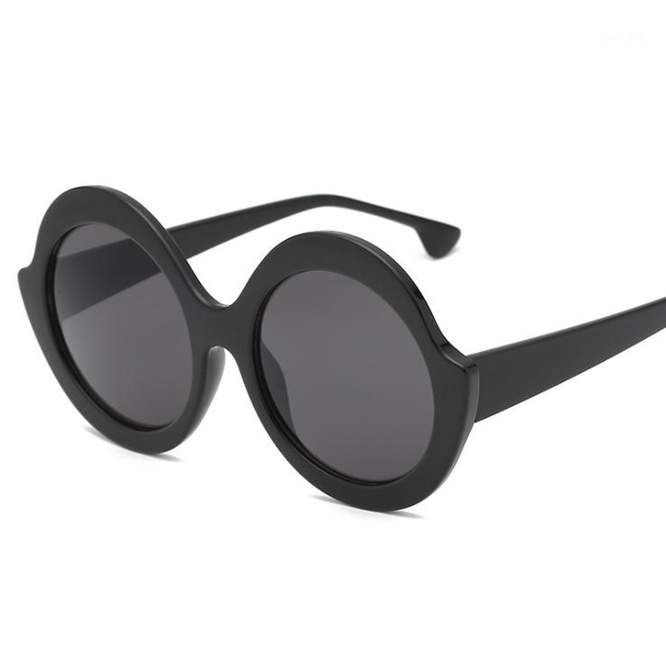 

2020 Women Fahsion Retro Round Stylish Oversize Sunglasses Plastic Material Lenses 2011 UV400 Protection Eyewear1