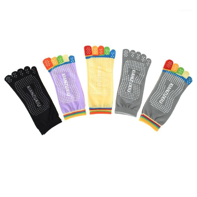 

Hot Sale 1 Pair Women Yoga Socks Anti slip Gym Pilates Ballet Socks Fitness Sport Cotton Breathable Elasticity 5 Colours1