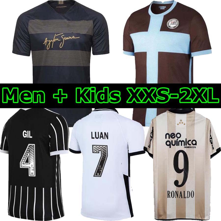 

100th Anniversary retro home away man women kids kit RONALDO FAGNER LUAN football jersey GABRIEL GIL soccer jersey camisa