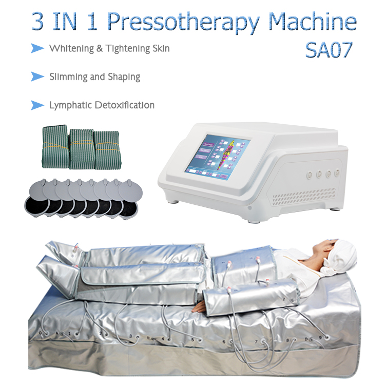 

3 in 1 Far infrared light EMS New Lose weight Pressotherapy device lymph drainage touch screen beauty machine