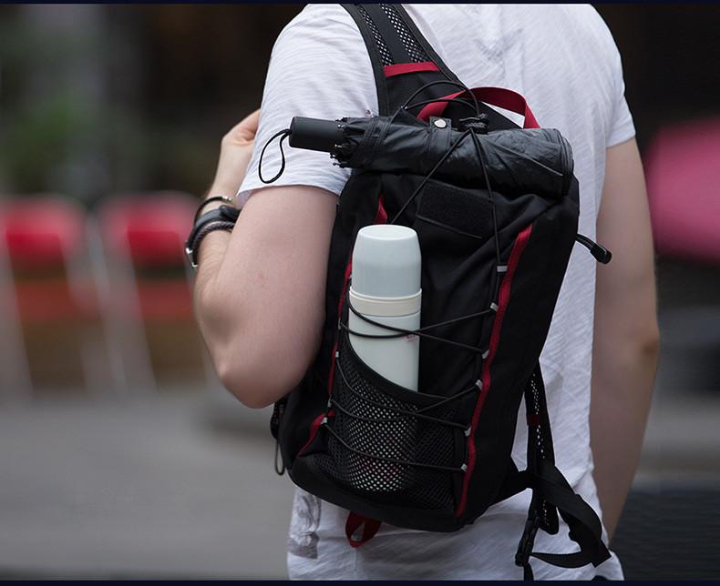 

9L Tactical Backpack 1000D Nylon Hiking Bicycle Backpacks Outdoor Sports Cycling Climbing Camping Bag, Black