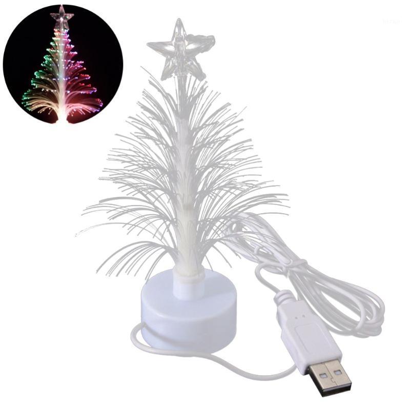 

1 pc Mini Christmas Tree USB Connection LED Fiber Optical Lamp Night Light for Bedroom Home1
