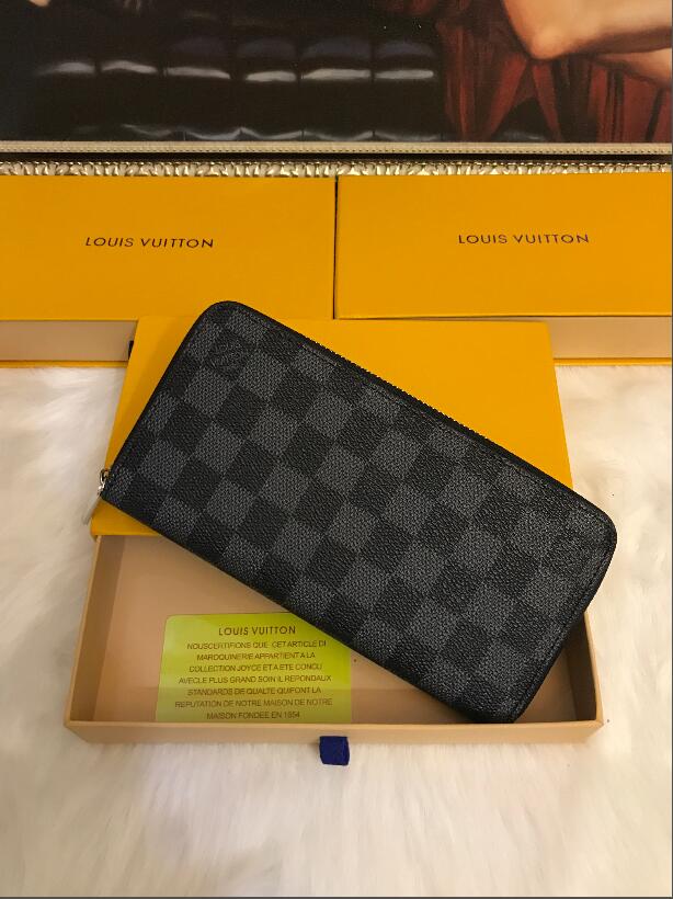 

Luxury brand designer bags top quality zipper wallets LV LOUIS BAG VITTON men and women long wallets fashion ladies clu