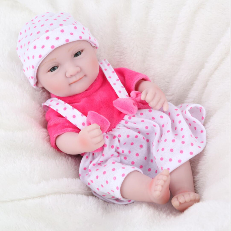

Surprise Kids Play Toys Dolls 28cm Full Vinyl Silicone Reborn Doll Alive Girls Bath Mini Accompany Partner Birthday Gifts