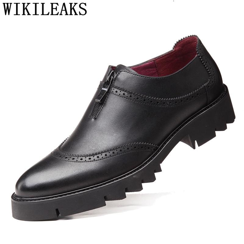 

Brogues Black Formal Shoes For Men Leather Shoes Men Wedding Zapatos De Hombre Italiano Scarpe Uomo Eleganti Schuhe
