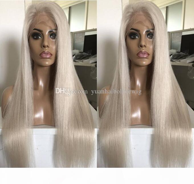 

Celebrity Wigs Lace Front Wig #60 Blonde Silky Straight 10A Grade Vietnamese Virgin Human Hair Full Lace Wigs for Woman Fast Free Shipping, As your choice