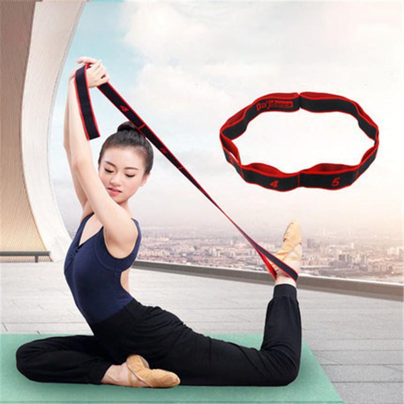 

Yoga Assisted Stretching Band Latin Dance Training Stretching Fitness Multi-position Elastic Resistance Band Pilates1