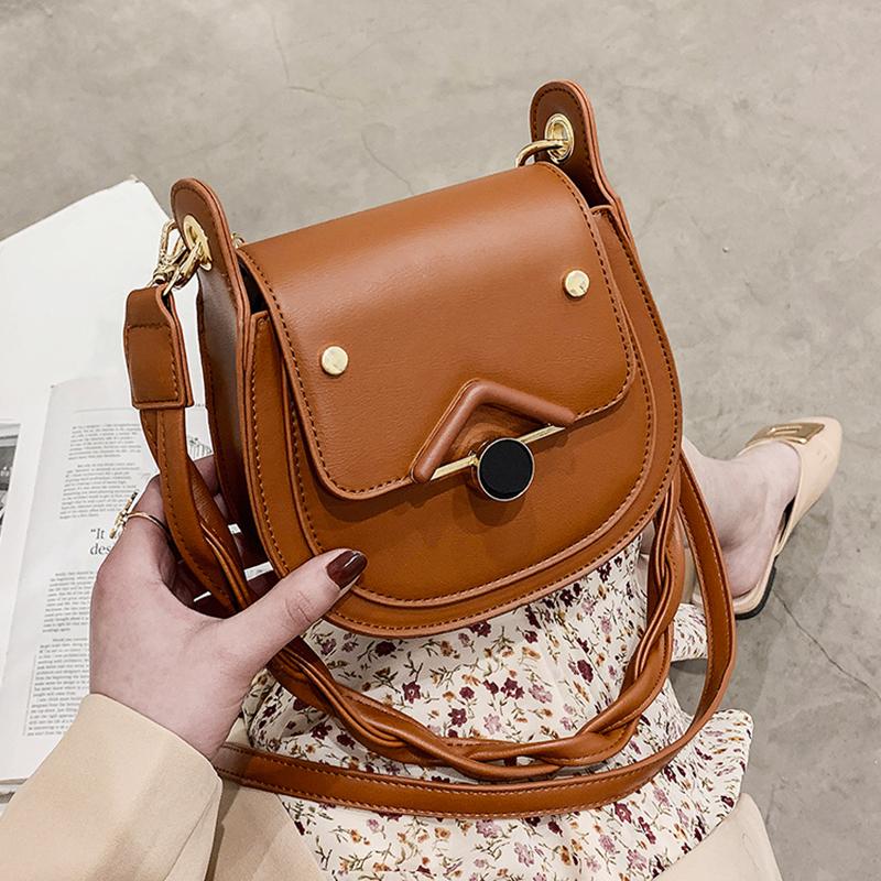 

Fashion Small Saddle Shoulder Handbags Women Crossbody Bags 2021 New Brand Design Female Purses Ladies Messenger Bags Quality, Black
