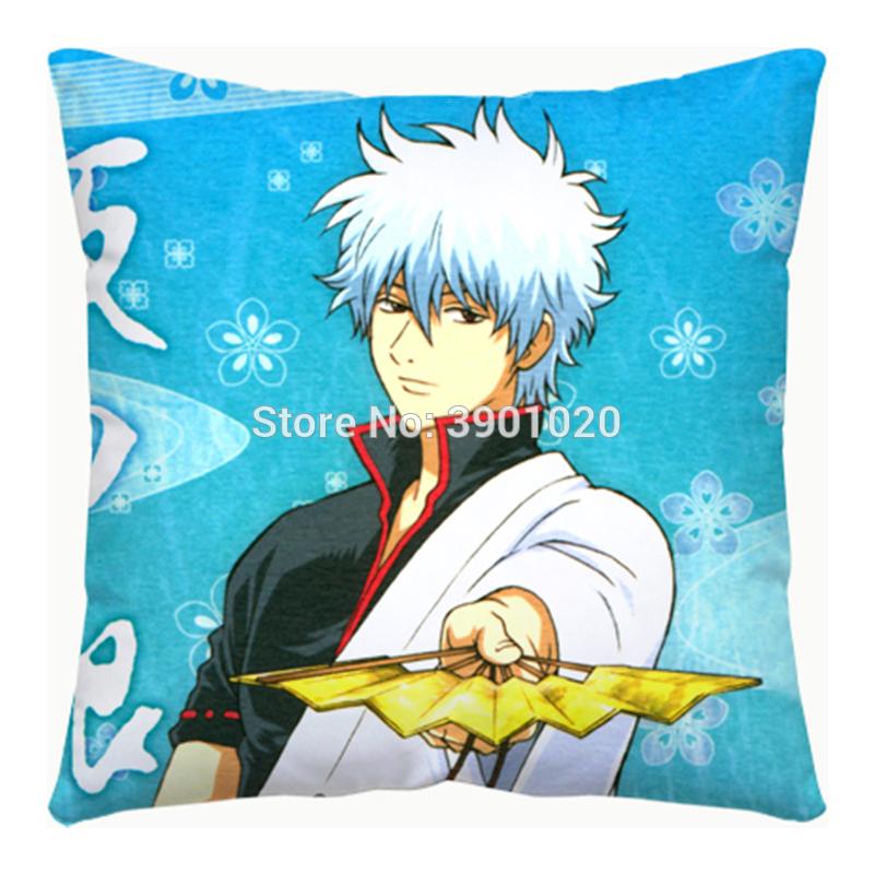 

New Anime Gintama Cartoon Sakata Gintoki Square Pillow