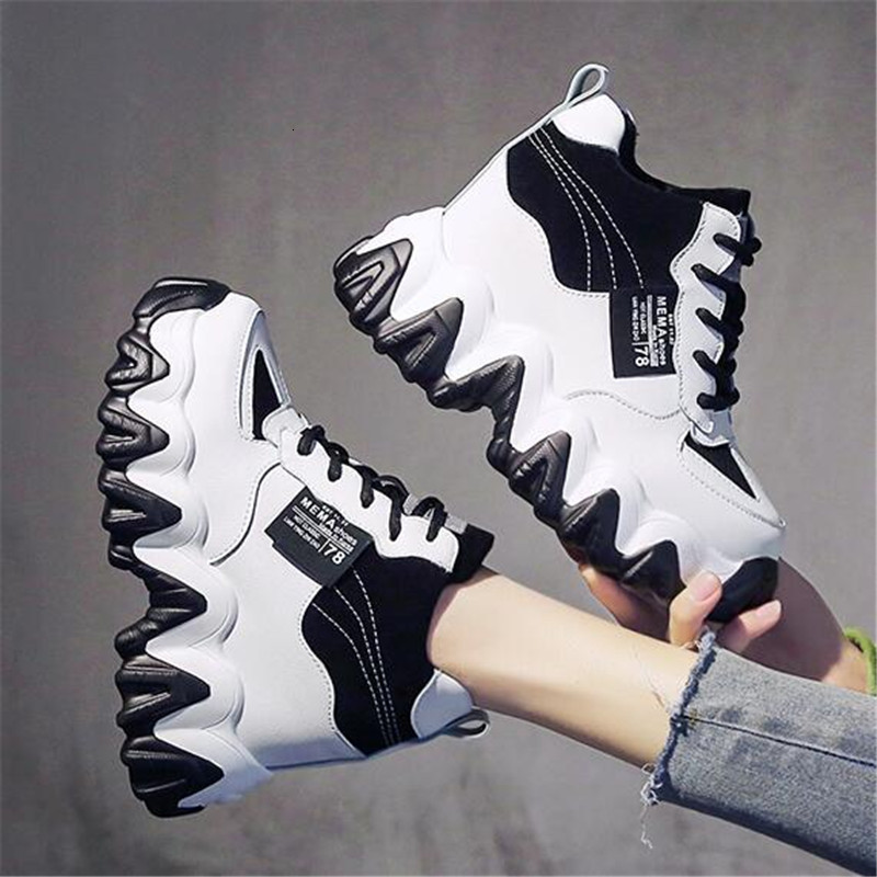 

2021 New Spring for Height Chunky Fashionable Increasing Thick Soles Women's Shoes 9cm SH6A