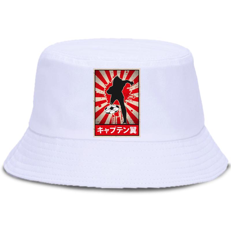 

Captain Tsubasa Player's Shadow Prints Unisex Cap Quality Casual Sunscreen Hat Beach Outdoor Fishing Hats Winter Warm Bucket Cap, White