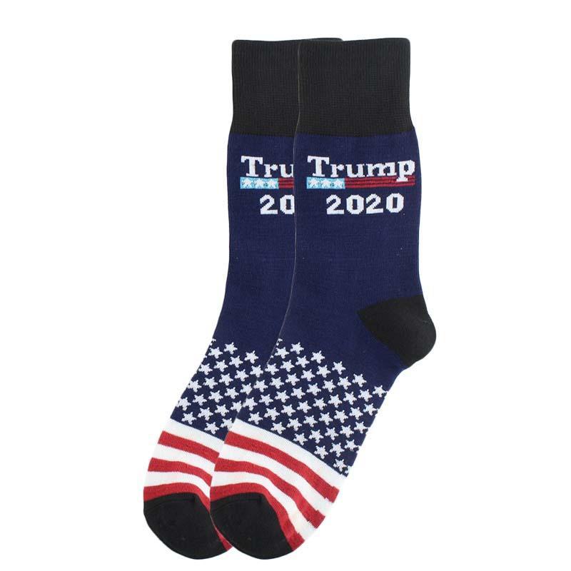 

2020 Trump Socks Make America Great Again letters Stockings National Flag Stars Stripes MAGA Sock Funny Casual Cotton christams gift i