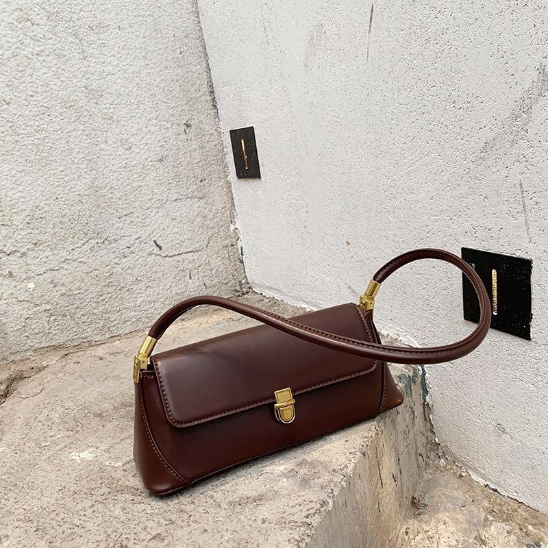 

2021 New Underarm Bag / French Retro Lock Bag / Fashion Classic Shoulder, Black