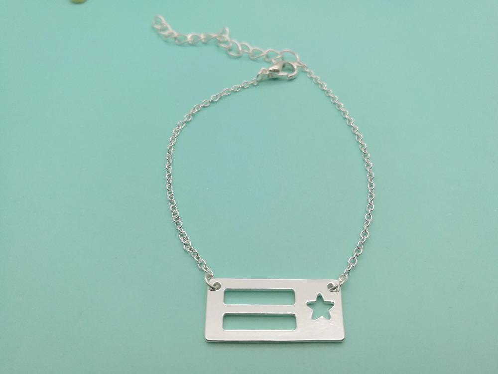 

Simple TX Texas Flag Bracelet USA State Flag Bracelet US America State Bracelets with Star Bars for Souvenir Gifts