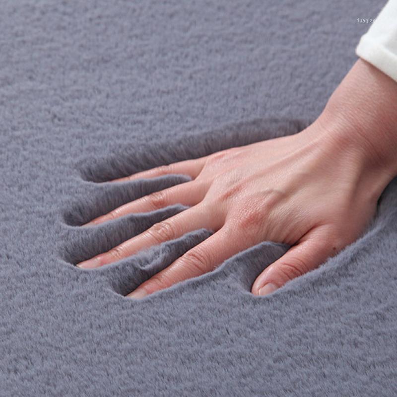 

200x300cm Imitation Fur Carpet for Bedroom Sofa Blanket Thicken Floor Mats Living Room Anti-slip Water Absorption Carpet1, Silver grey
