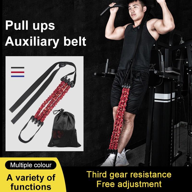 

Resistance Bands Fitness Stretch Pull Up Assist Band With Foot Handle Exercise Strap Arm Abdomen Muscle Training Equipment
