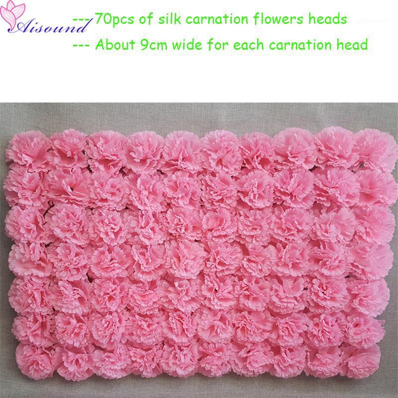 

New 12pcs Artificial Silk Flowers Wall Carnation Flowers Wedding Party Venue Decoration Decorative For Events Florie1, Blue