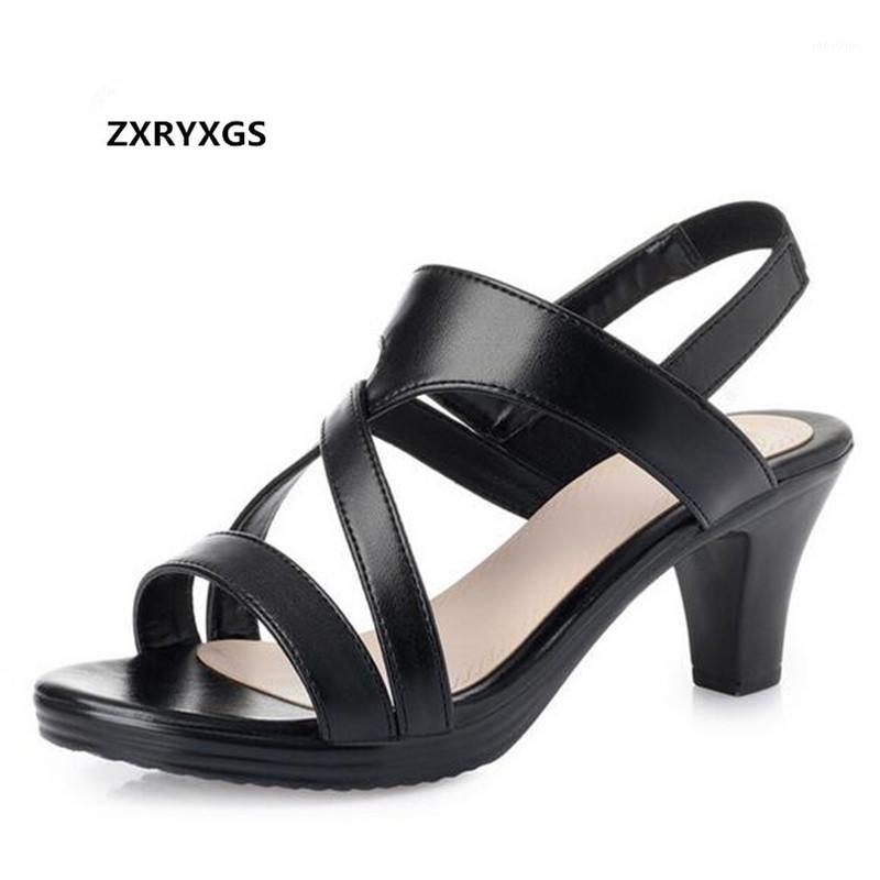 

New Famous Open Shoes Summer Women Shoes High Heel Sandals 2020 Roman Style Summer Women Sandals Leather Casual1, Beige