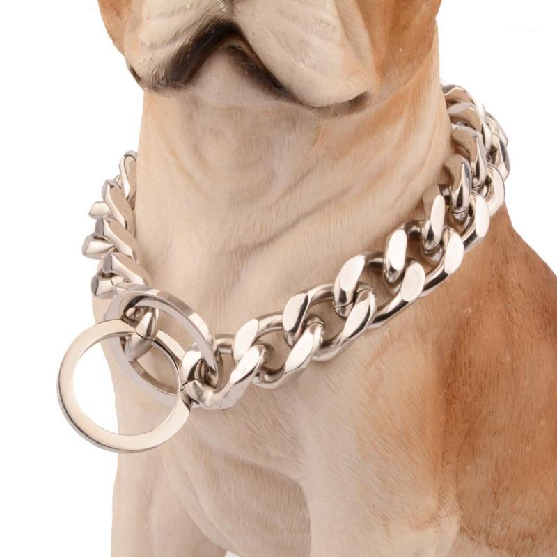 

18mm Heavy Stainless Steel Dog Collar Silver Color High Polished Chain Huge Dog Hot Sale Pet Supplies Wholesale and Retail1