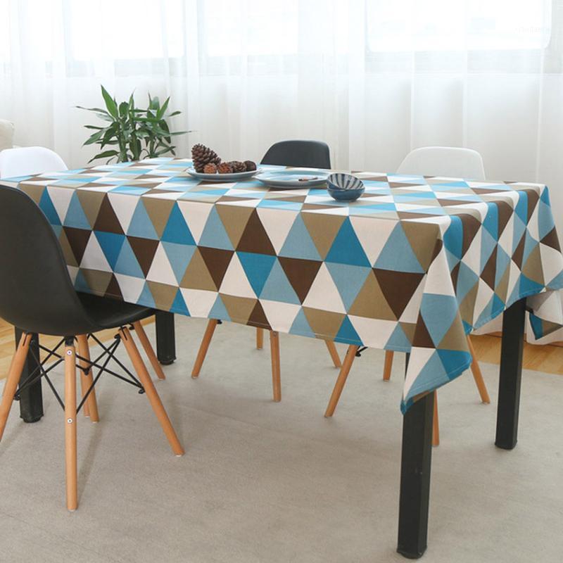 

Geometric plaid Table Cloth Soft Table Cover Adiabatic Home Decorative Tablecloth Background Cloth Manteles Toalha De Mesa1, Table colth 1