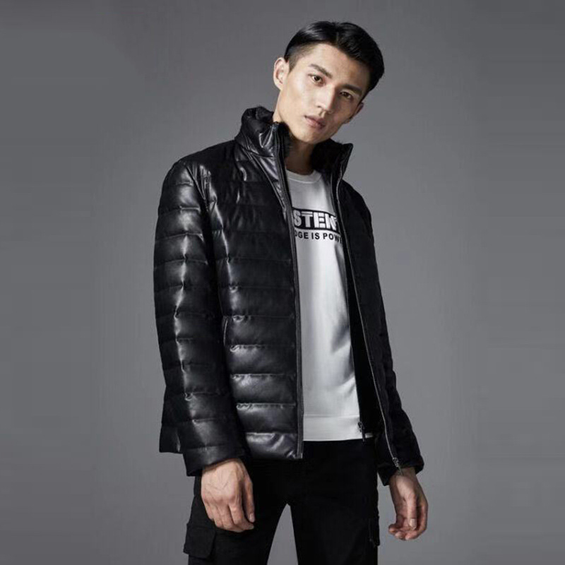 

2021 Fashions Put Goldberg Down the Leather Collar Winter New Comfortable Products Warm Men's Jacket H6a2, Red