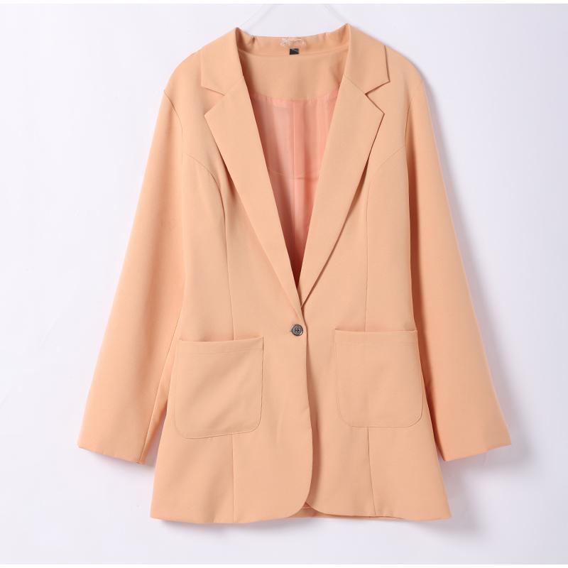 

New 2021 Spring Women Blazers Slim Notched Jacket Coat, Khaki