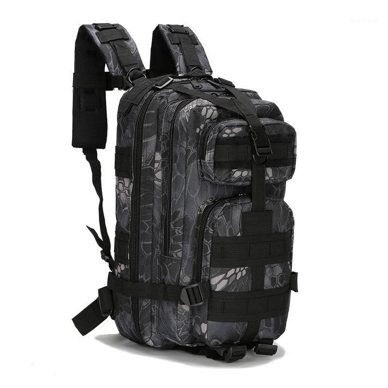 

Tactical Backpack Outdoor Travel Hiking Sport Rucksacks Shoulder Bag Durable Sports Camping Hunting Camouflage Backpack1, Black