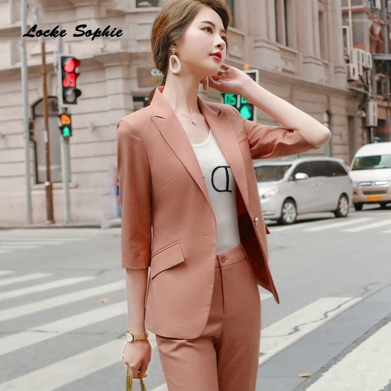 

1pcs Women's plus size Blazers coats 2020 Spring Cotton blend Splicing Slim fit Small jackets ladies Skinny office Blazers Suits1, Turquoise