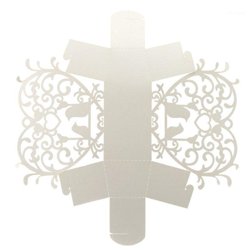 

Hot 20pcs Romantic Mini DIY Candy Box Cookie Gift Box for Wedding Party with White Ribbon Party Decor1