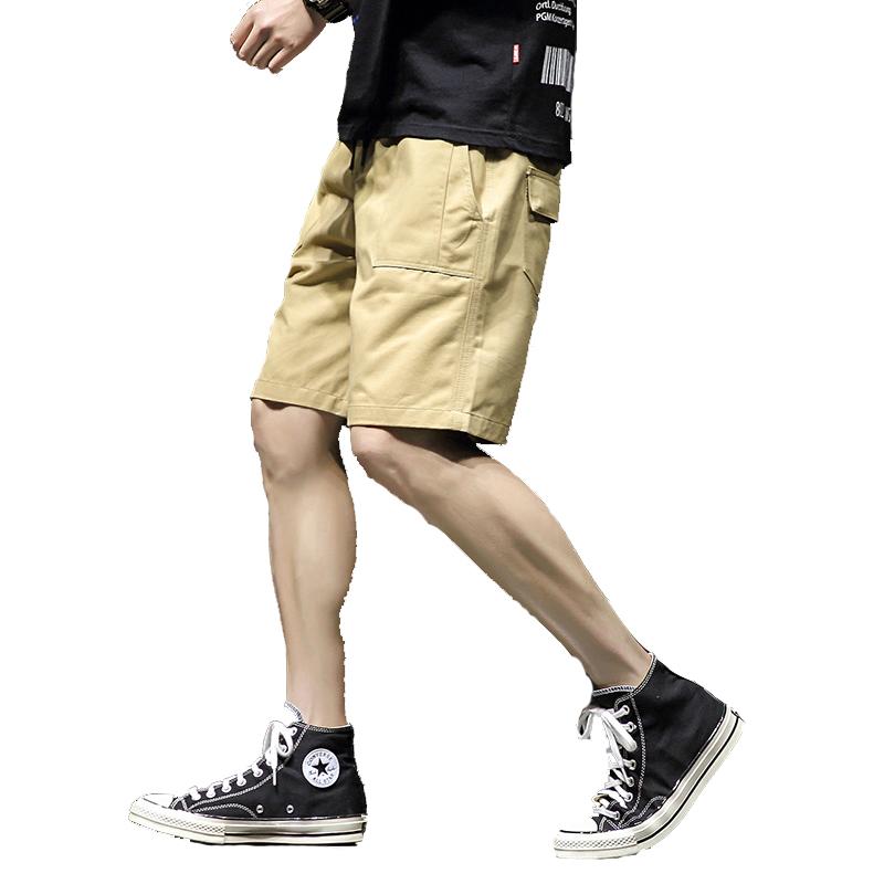 

Man cotton shorts 100% Cotton fashion Overalls shorts Men's Summer, Black
