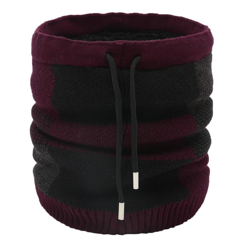 

Foulard femme scarf women Two In One Unisex Outdoor Neck Warmer Drawstring Knitted Scarves Hat Accessory bandana chiffon hijab