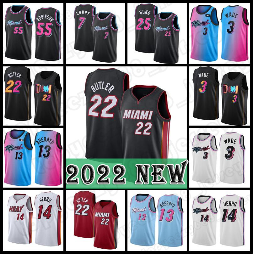 

Jimmy 22 Butler Bam 13 Adebayo Dwyane 3 Wade Basketball Jersey Kyle Tyler 14 Herro 7 Lowry 55 Robinson Kendrick 25 Nunn new season Men city