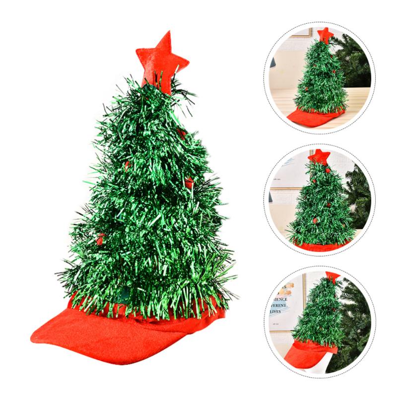 

1 Pc Funny Christmas Tree Cap Novelty Party Dress-up Cosplay Costume Hat