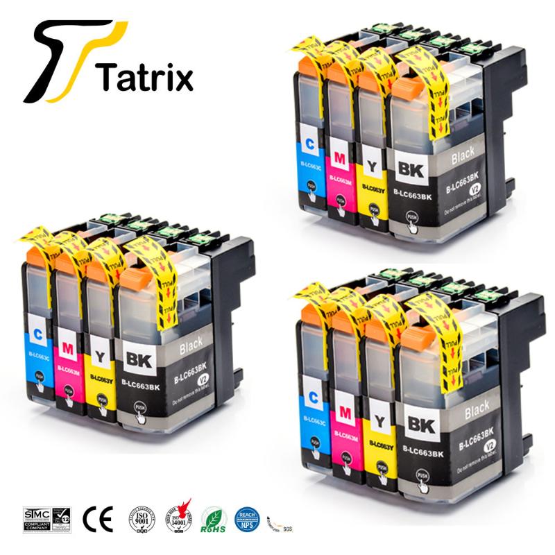 

Tatrix 12PK For Brother LC663 Ink Cartridge For Brother MFC-J2720 MFC-J2320 Printer