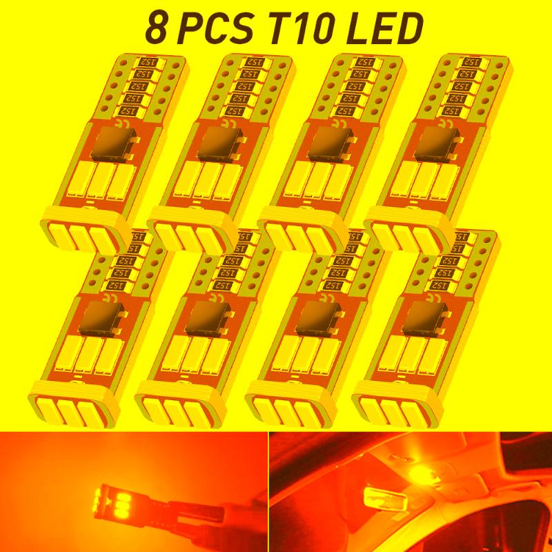 

Emergency Lights A Pack T10 W5W 168 194 Led Bulbs 2835 Car Parking Wedge Interior Lamp For Focus 1 2 3 Fiesta Mondeo Ecosport