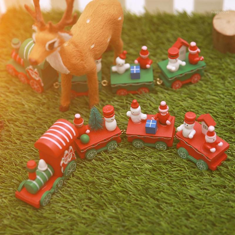 

Christmas Decoration For Home Little Train Popular Wooden Mini Train Decor Christmas Valentine's Day Gift New Year Supplies1
