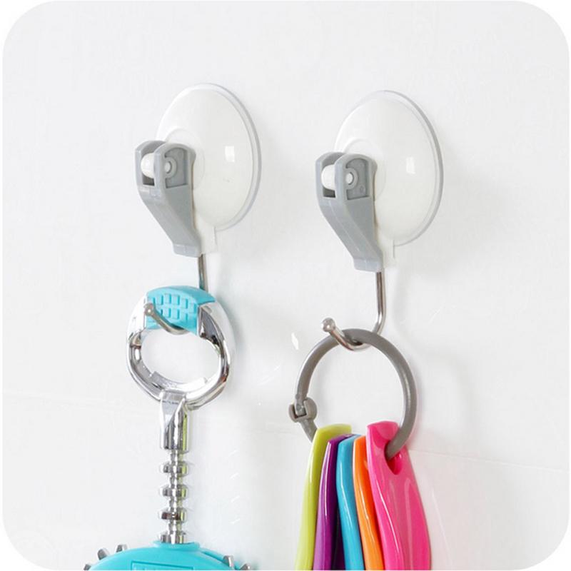 

Suction Cup Magnet Key Holder Hanger Mordern Towel Hook Hook Hangers Bathroom Kitchen Accessories 2 Pieces/ lot