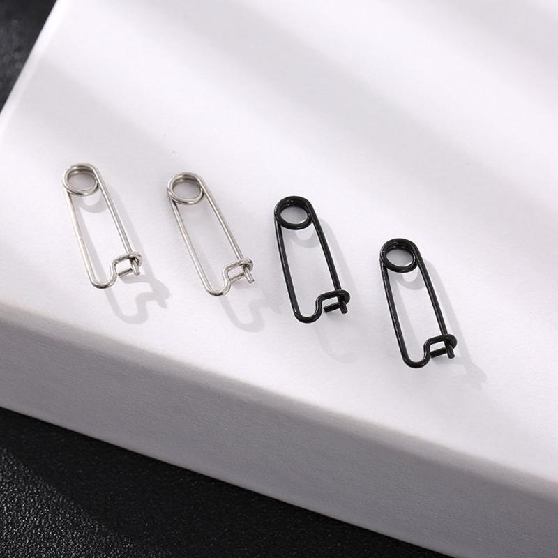 

Hip Hop Rock Paper Clip Earrings Fashion Tide Contracted Punk Male Stud Earrings Jewelry Party Birthday Gift